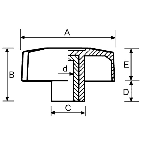 Lanker 10.5401 Dreikant Griff