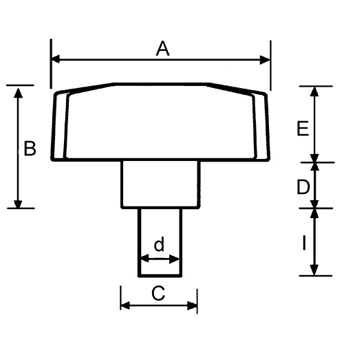 Lanker 10.5405 Dreikant Griff